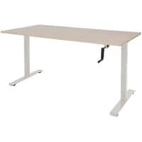Schaffenburg Dextro Slinger Zit-sta-bureau Rechthoekig Eiken T-Voet 1.800 (B) x 900 (D) x 705 (H) mm Melamine