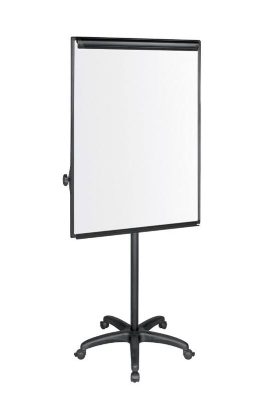 Bi-Office Classic Mobiele flipchart met uitschuifbare armen Vrijstaand Staal 70 (B) x 100 (H) cm Zwart