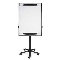 Bi-Office Design Mobiele flipchart Vrijstaand Staal 70 (B) x 100 (H) cm Zwart