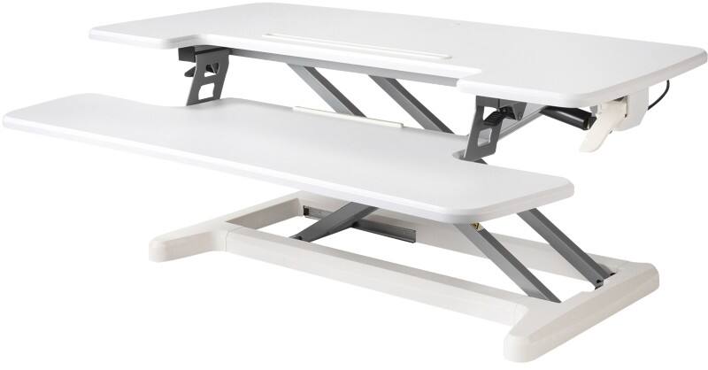 BakkerElkhuizen Zit-sta bureau bevestiging BNEASSDR2W voor 1 monitor Wit 880 x 415 x 120 mm