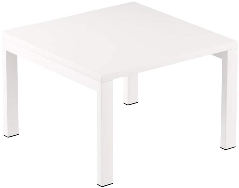 meet powered by PAPERFLOW Vierkante bijzettafel Melamine blad Easy Desk 600 x 600 x 400 mm Wit