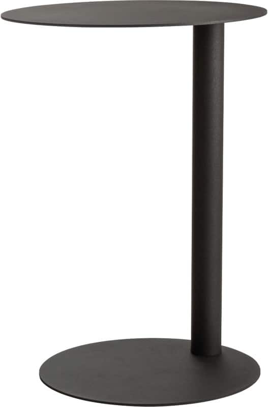 meet powered by PAPERFLOW Ronde bijzettafel Stalen blad en Easy Desk 400 x 400 x 570 mm Antraciet, zwart
