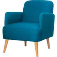 Paperflow Bezoekersstoel Stof Vaste armleuning Blauw Brooks