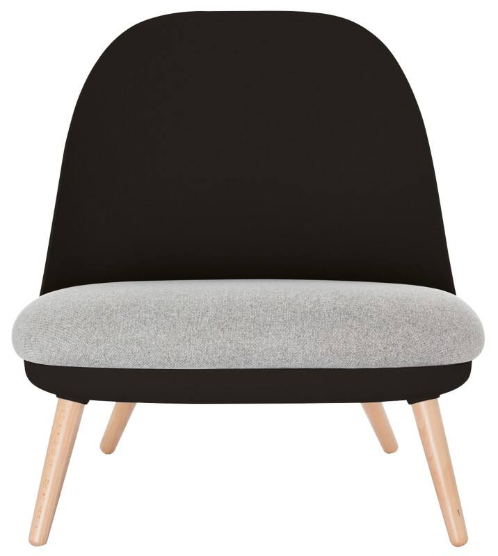 meet powered by PAPERFLOW Receptiestoel Cocoon Zwart