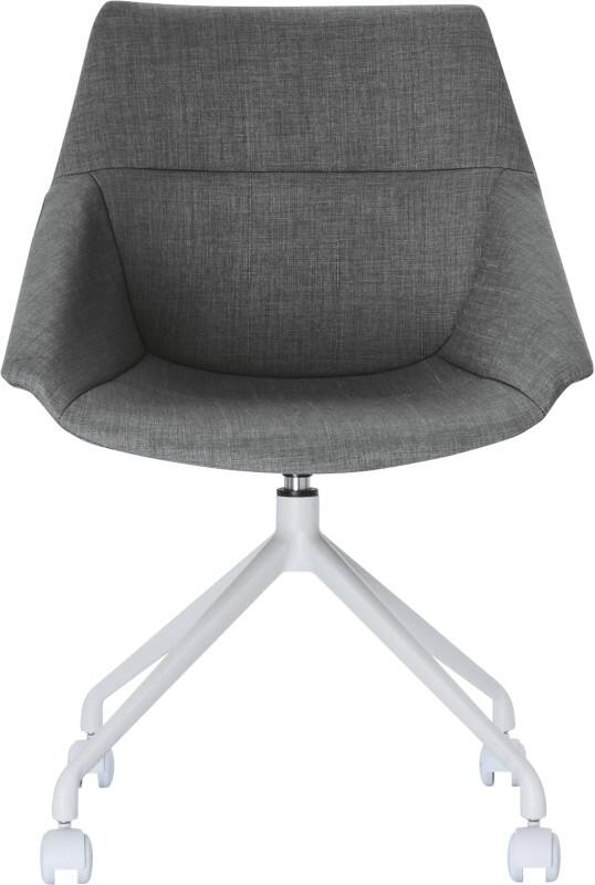 meet powered by PAPERFLOW Bezoekersstoel Stof Vaste armleuning Zwart LUGE 555 x 580 x 840 mm 2 Stuks