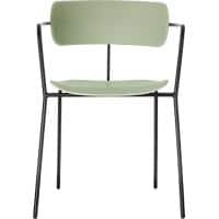Paperflow bezoekersstoel met armleuning BISTRO Groen 4 stuks