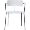 Paperflow Bezoekersstoel met armleuning BISTRO Wit 4 stuks