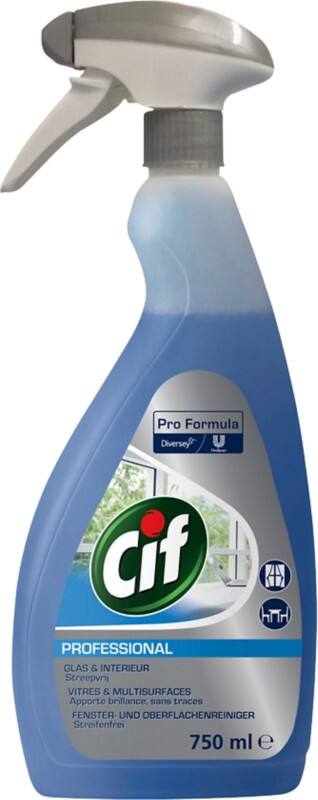 Cif Glasreiniger Professional 6 Flessen à 750 ml