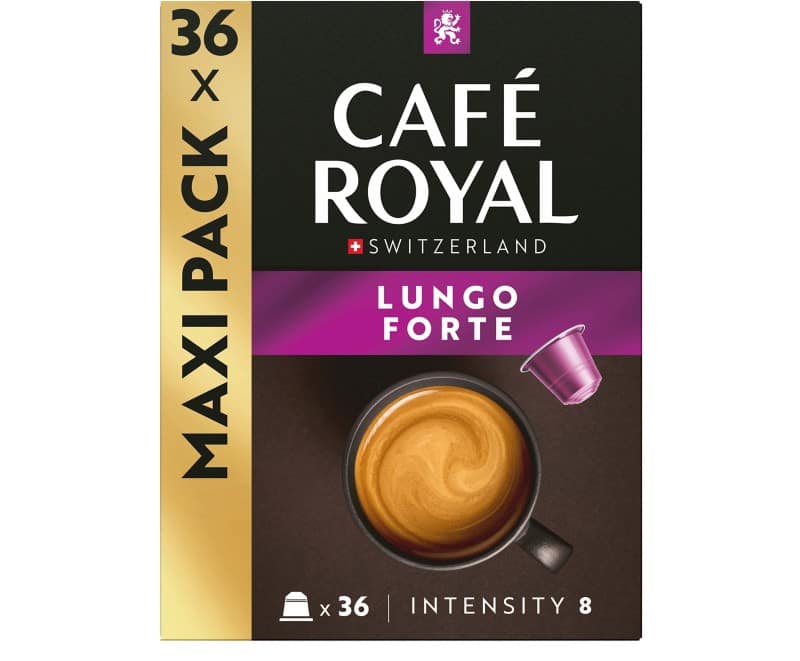 CAFÉ ROYAL Koffie Capsules Lungo Arabica 36 Stuks à 5.2 g