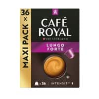 CAFÉ ROYAL Koffie Capsules Lungo Arabica 36 Stuks à 5.2 g