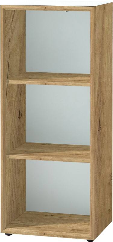GERMANIA Glas, spaanplaat Boekenkast 2 Planken 500 x 370 x 1.200 mm Eiken