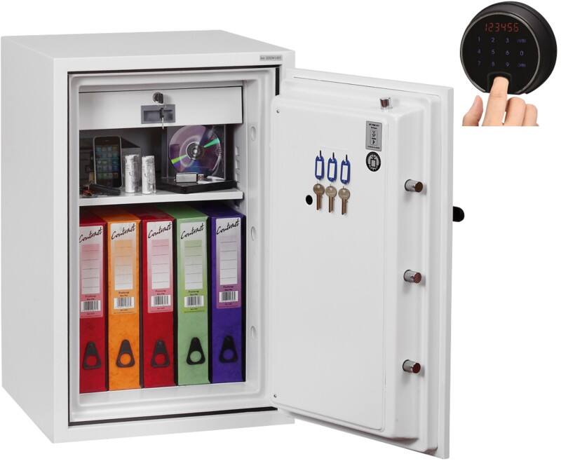 Phoenix Brandkluis met vingerafdrukvergrendeling 84L FS0442F 820 x 520 x 520 mm Wit