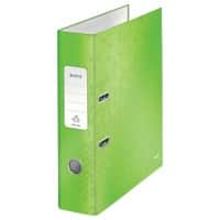 Leitz 180° WOW Breed Ordner A4 80 mm Groen 2 Ringen 1005 Gelamineerd karton Staand