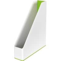 Leitz WOW Tijdschriftencassette Duokleur A4 Wit, Groen 7,3 x 27,2 x 31,8 cm