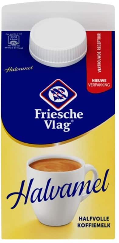 Friesche Vlag Halvamel Koffiemelk 4% 455 ml