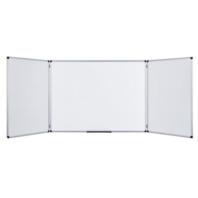Bi-Office Ruimtebesparend, droog uitwisbaar multifunctioneel whiteboard Vouwbaar whiteboard Magnetisch Gelakt staal Dubbel 90 (B) x 60 (H) cm