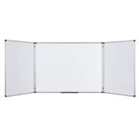 Bi-Office Maya Vouwbaar whiteboard Magnetisch Gelakt staal Dubbel 90 (B) x 60 (H) cm