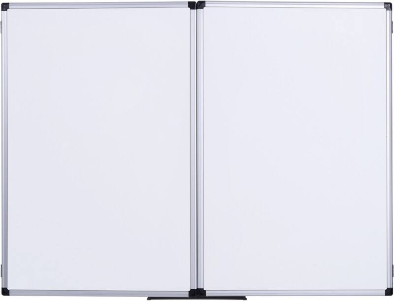 Bi-Office Vouwbaar whiteboard Wandmontage Magnetisch Keramiek Dubbel 90 (B) x 60 (H) cm