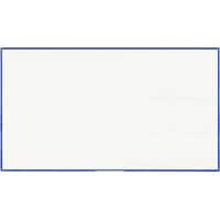 Bi-Office Whiteboard met blauw aluminium frame en gelakt stalen oppervlak Whiteboard Magnetisch Gelakt staal Enkel 200 (B) x 120 (H) cm