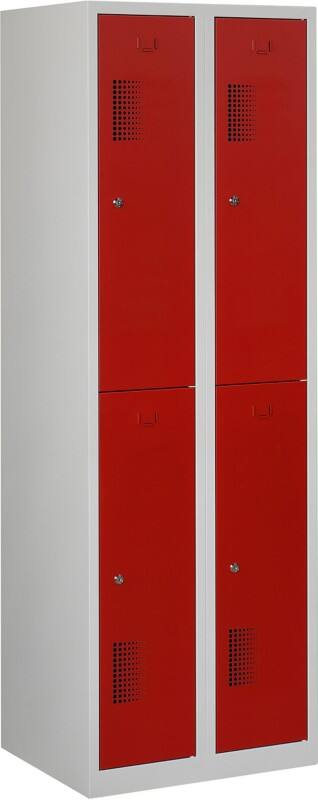 Garderobekast NH 180-2.4 Grijs, rood ceha nh18024v70353000