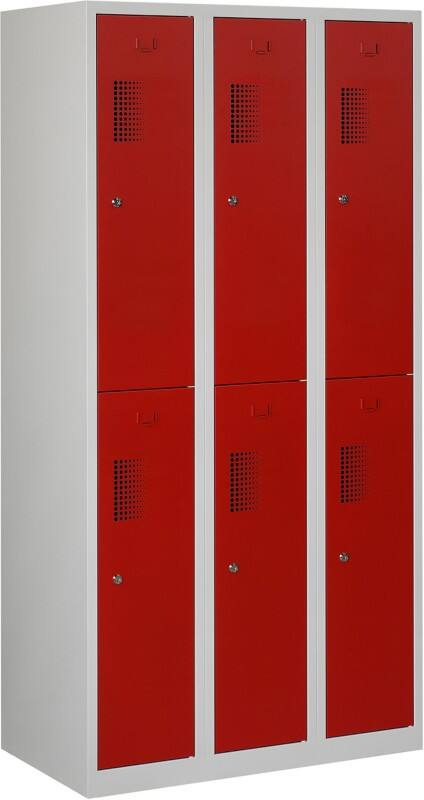 Garderobekast NH 180-3.6 Grijs, rood ceha nh18036v70353000