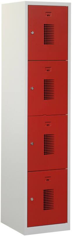 Locker NHT 180-1.4 Grijs, rood nht 180-1.4 ceha nht18014v7035300