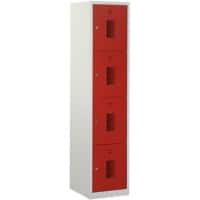 Locker NHT 180-1.4 Grijs, rood nht 180-1.4 ceha nht18014v7035300