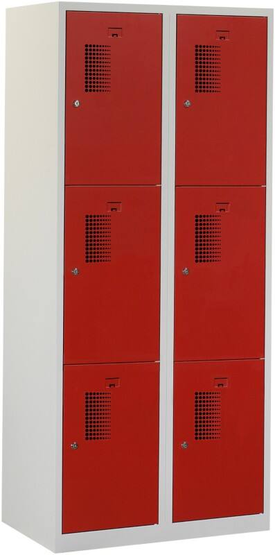 Locker Grijs, rood ceha nht18026c7035300