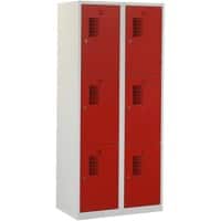 Locker Grijs, rood ceha nht18026c7035300