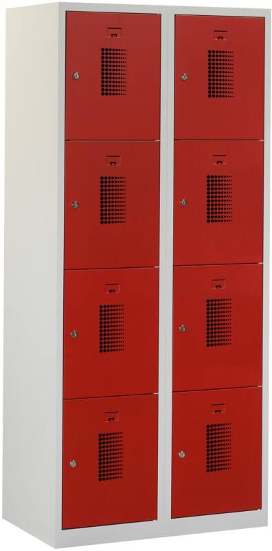 Locker Grijs, rood ceha nht18028c7035300