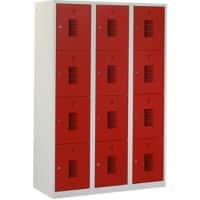 Locker Grijs, rood ceha nht180312c7035300