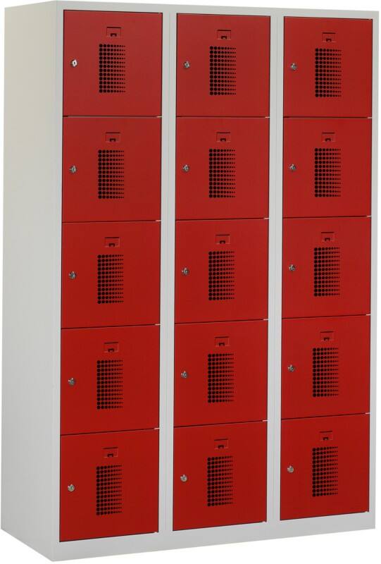 Locker Grijs, rood ceha nht180315v7035300