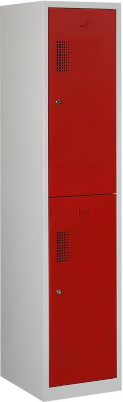 Garderobekast NHTD 180-1.2 Grijs, rood 180-1.2 ceha nhtd18012c70353000