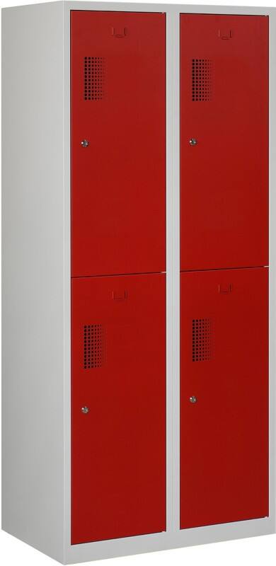 Garderobekast NHTD 180-2.4 Grijs, rood 180-ceha nhtd18024c70353000