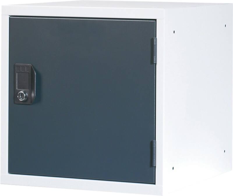 Ceha Metaal Kluisje 1 Deur Cilinderslot 305 x 305 x 305 mm Grijs, zwart