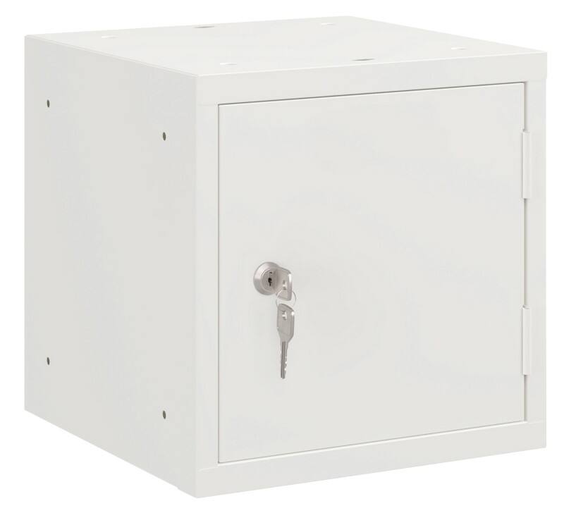 Ceha Metaal Kluisje 1 Deur Cilinderslot 305 x 305 x 305 mm Wit