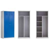 Ceha Metaal Garderobekast 2 Deuren Cilinderslot 600 x 500 x 1.800 mm Grijs