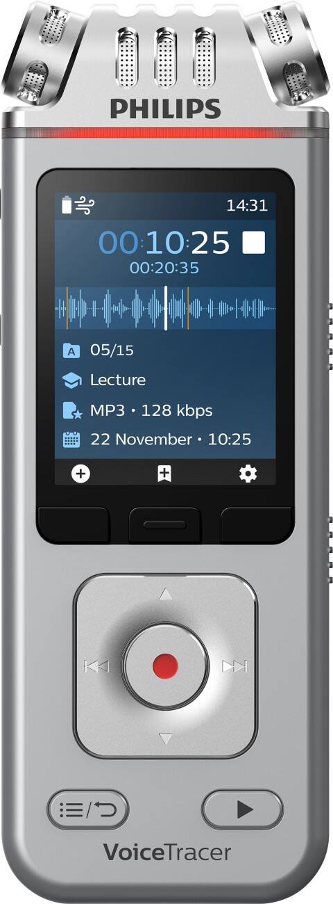 Philips Digitale Audiorecorder VoiceTracer DVT4110 Zilver