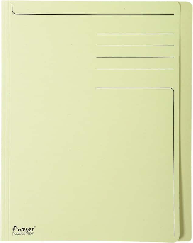 Exacompta Forever Young Dossiermap A4 Geel Manila 100% gerecycled 280 g/m² 100 Stuks