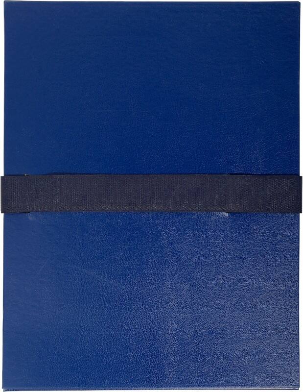 Exacompta Mappen met uitrekbare rug 2652E Donker blauw Balacron 24 x 32 cm 10 Stuks