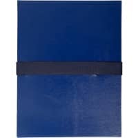 Exacompta Mappen met uitrekbare rug 2652E Donker blauw Balacron 24 x 32 cm 10 Stuks