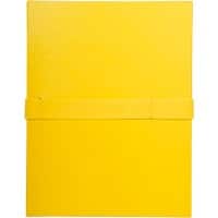 Exacompta Mappen met uitrekbare rug 2649E Geel Polypropyleen 24 x 32 cm 10 Stuks