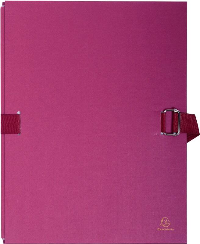 Exacompta Mappen met uitrekbare rug 223279E Bordeaux rood Karton 24 x 32 cm 10 Stuks