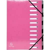 Exacompta Mappen met uitrekbare rug 53928E Roze Balacron 24,5 x 32 cm 6 Stuks