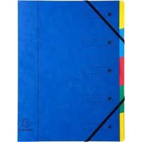Exacompta Mappen met uitrekbare rug 5205E Kleurenassortiment Karton bedekt met papier 24,5 x 32 cm 8 Stuks