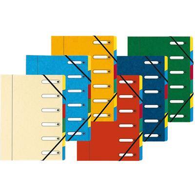 Exacompta Mappen met uitrekbare rug 5306E Kleurenassortiment Karton bedekt met papier 24 x 32 cm 8 Stuks
