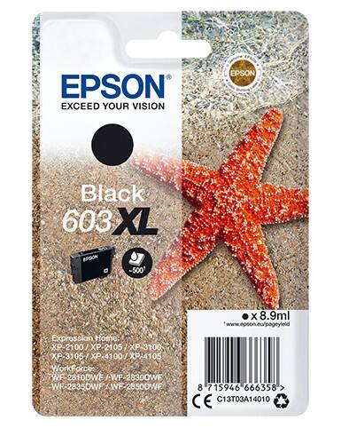 Epson 603XL Origineel Inktcartridge C13T03A14010 Zwart