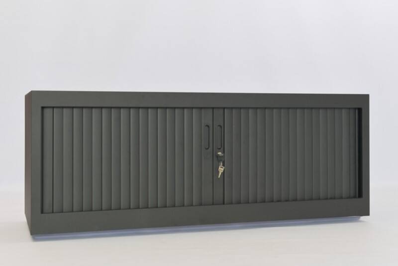 Ceha Roldeurkast Metaal Afsluitbaar 1.200 x 450 x 450 mm Zwart