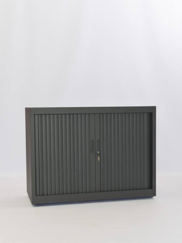 Ceha Roldeurkast Metaal 1 Plank Afsluitbaar 1.000 x 450 x 730 mm Zwart