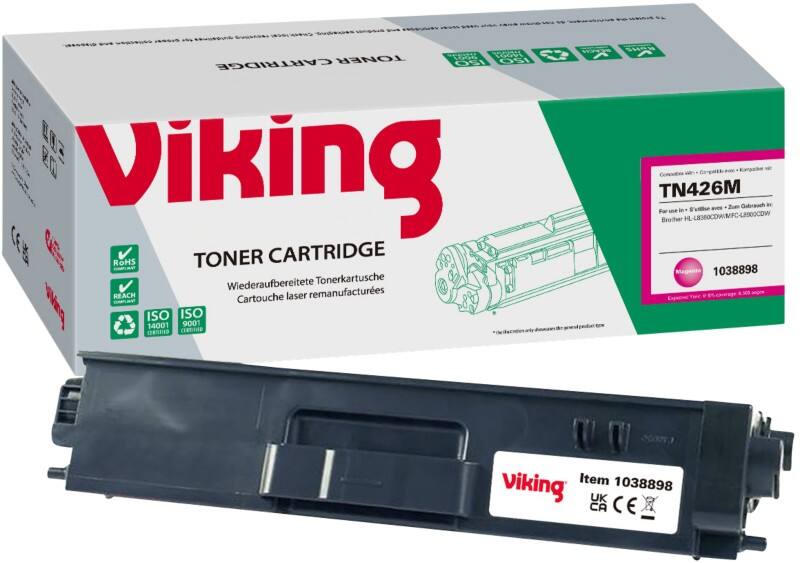 Viking TN-426M compatibele Brother tonercartridge magenta